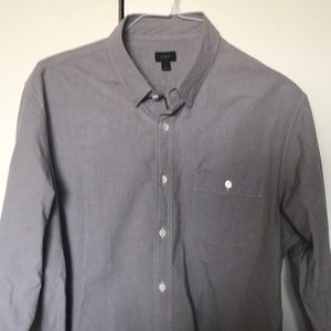 Jcrew mens charcoal gray XL button down shirt